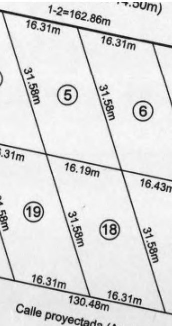 Plano lote 5 · Vista Sierras