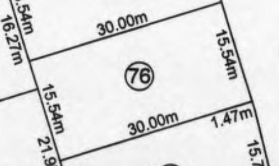 Plano lote 76 · Vista Sierras