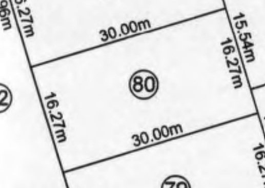 Plano lote 80 · Vista Sierras