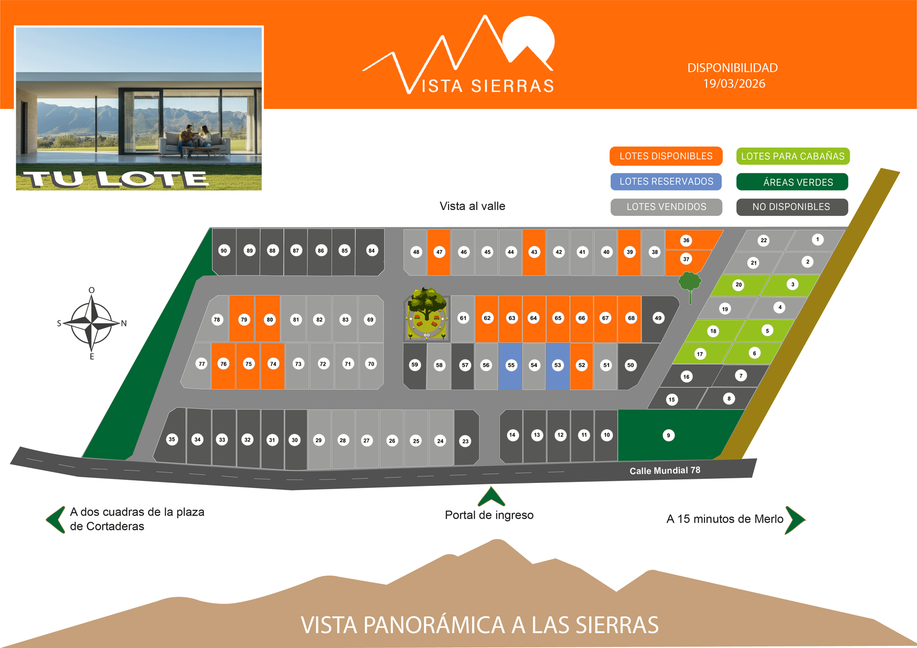 Disponibilidad de Vista Sierras